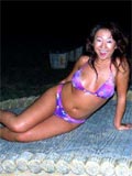 My horny busty asian wife posing nude outdoor