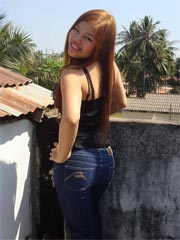 Lovely Asian amateur teen teasing us in front of her house