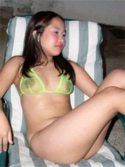Shaved Filipina teen sucks and fucked hard by her boyfriend outdoor