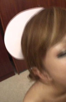 Cum eating sexy nurse Ito Aoba gets a cock to suck on
