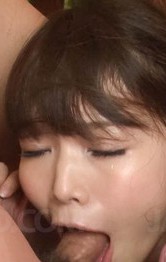Megumi Shino sucking three guys in asian blowjobs porn